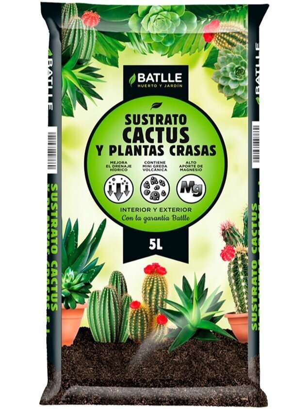 Sustrato para cactus y plantas crasas - bolsa 5 litros